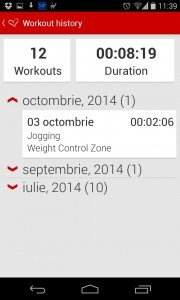 Workout History Screen